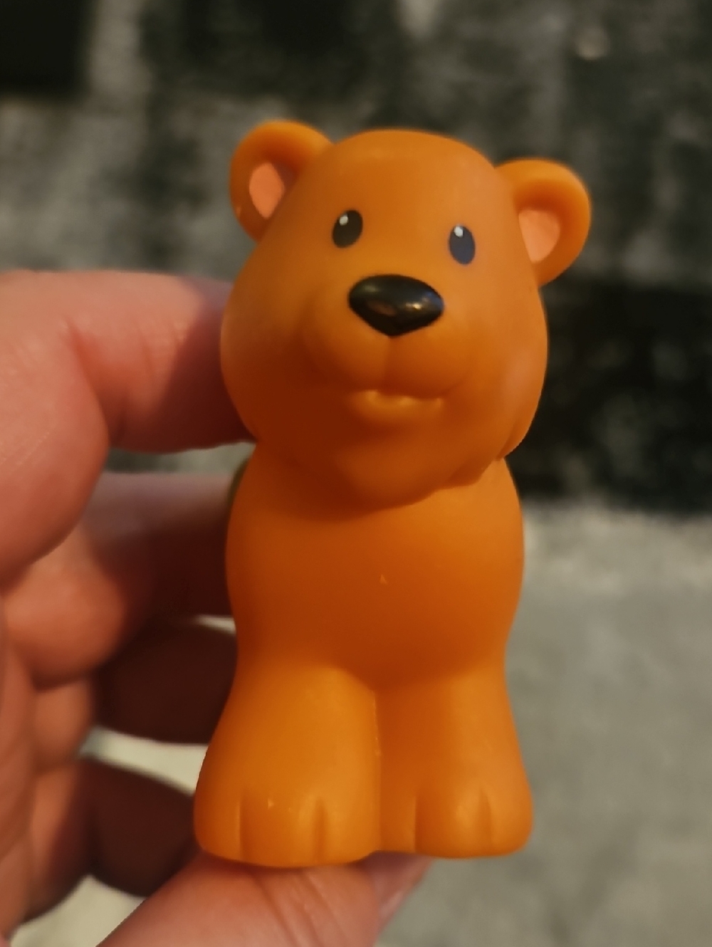 Fisher-Price Little People orange bear figure